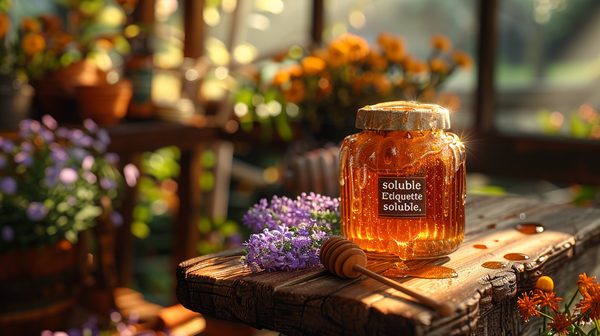 Étiquette miel soluble : propreté et écologie